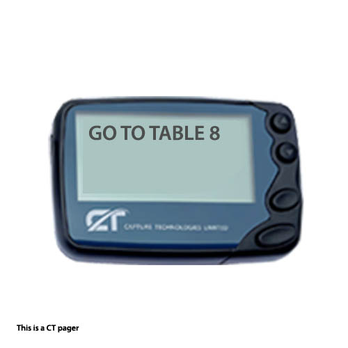 restaurant pager systems - 4 line alpha